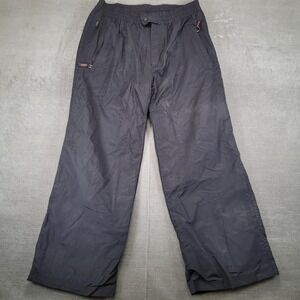 Obermeyer Mens L‎ Black Insulated Ski Snowboard Pants Waterproof